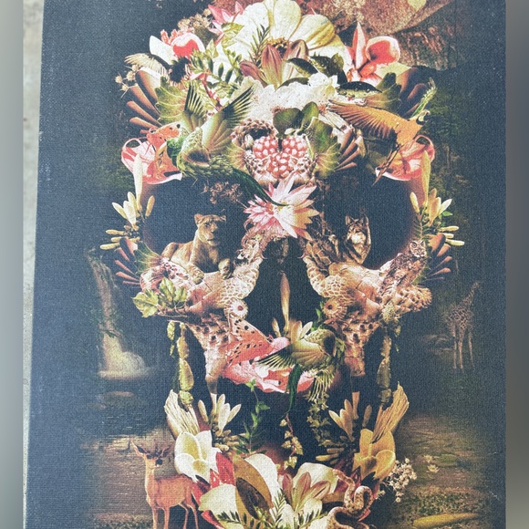 Jungle Skull | Bloom Skull | Ali Gulec | print on canvas - Picture 2 of 2